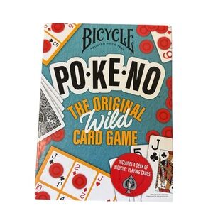 New Bicycle Pokeno Card Game Set with Deck, Scoreboards & Chips Poker meets Keno